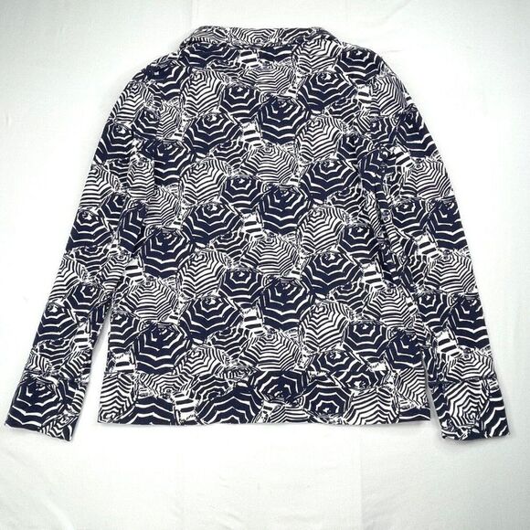 Lilly Pulitzer Leona Full Zip Jacket Top Oh Cabana Boy - Picture 3 of 11